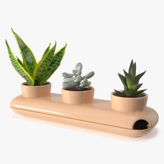 3D Ceramic Trio Pot Sagaform Beige