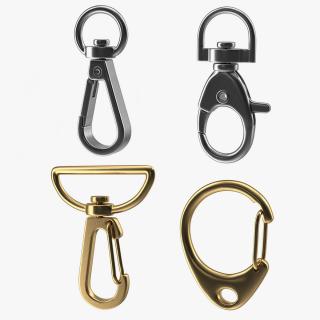 3D Snap Hooks Collection 2 model