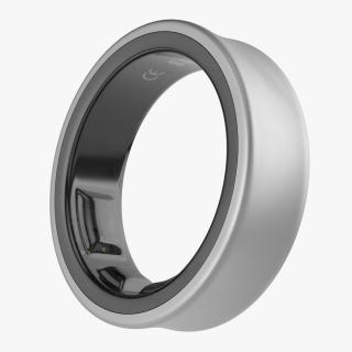 3D model Samsung Galaxy Ring Titanium Silver