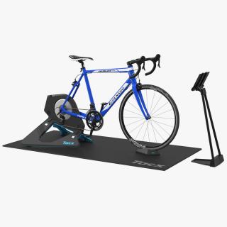 3D Tacx NEO 2T Smart Trainer And Bike Rigged