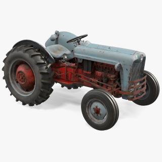 3D Ford NAA Golden Jubilee 1953 Vintage Tractor Old model