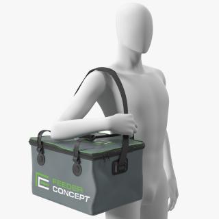 Manikin with Thermal Fishing Bag Feeder Concept 3D