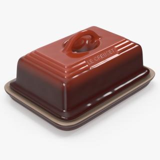 3D Butter Dish Le Creuset Red