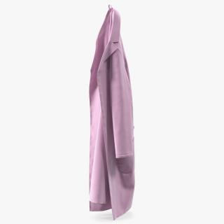 3D Pink Laboratory Coat Hanging model