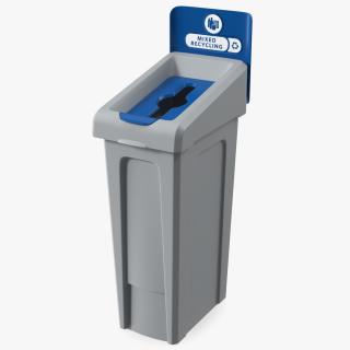 3D model Mixed Recycling Waste Bin