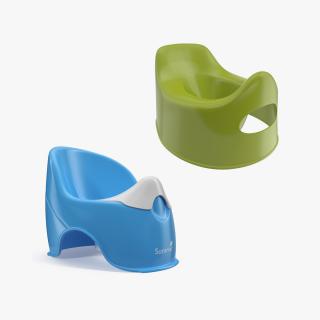 3D Plastic Baby Toilets Collection