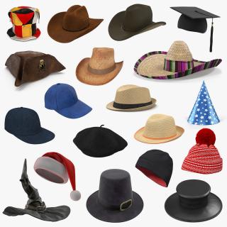 Hats 3D Models Collection 4 3D