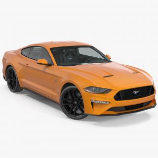 Ford Mustang 2018 Rigged 3D model