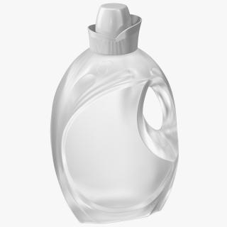 Transparent Plastic Bottle Empty 3D