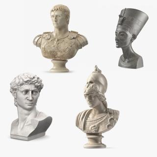 3D Ancient Busts Collection 3