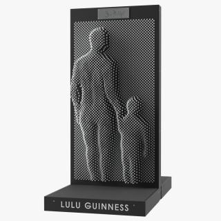 3D Lulu Guinness Pin Art Man with Child