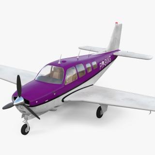 3D model Light Civil Utility Aircraft Single Engined Rigged