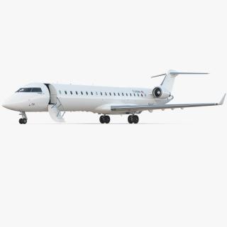 Regional Jet Bombardier CRJ550 Rigged 3D