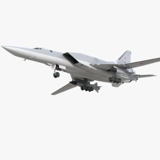 3D model Tupolev Tu-22M Backfire Long Range Missile Carrier