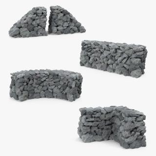 3D Stone Wall 3D Models Collection