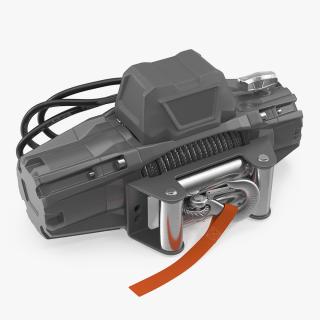 3D Car Electric Winch model