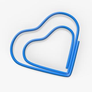 3D Heart Shaped Paper Clip model