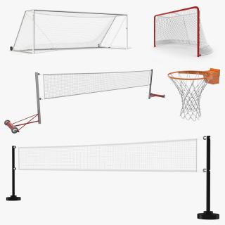 3D Sport Nets 3D Models Collection