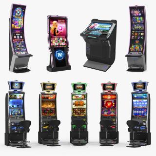 3D Casino Slot Machines Collection 4 model