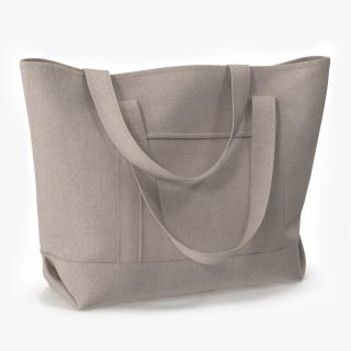 Canvas Tote Bag Standing 3D model