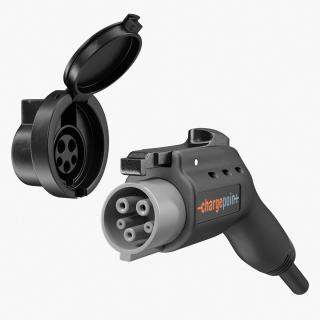 3D model ChargePoint Electric Car Charging Plug Socket