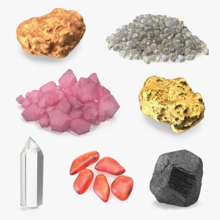 3D Minerals Collection 5