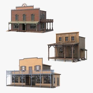 Western Houses Collection 2 3D