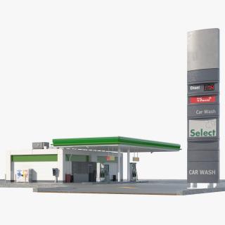 Filling Station Green Small 3D