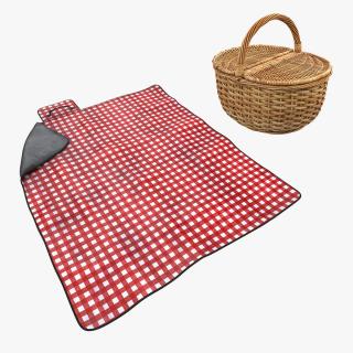 3D Picnic Accesories Collection model