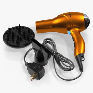 3D model Conair Hair Dryer with Nozzles