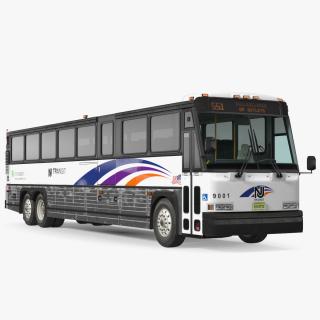 Intercity Bus MCI D4500 Simple Interior 3D model