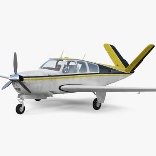 Civil Utility Aircraft Single Engined V Tail 3D model