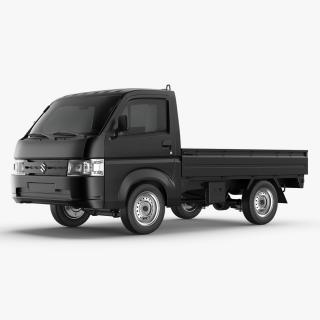 3D model Black Suzuki Carry Truck Simplified