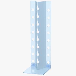 3D Stand for Glasses Light Blue model