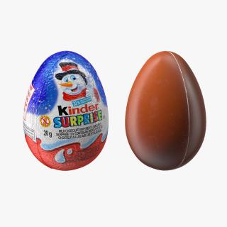 3D Kinder Surprise Chocolate Eggs Collection