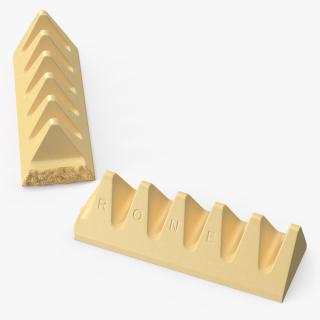 3D model Toblerone White Chocolate Split Bar