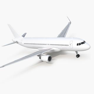 3D Airbus A320neo Simple Interior Generic model