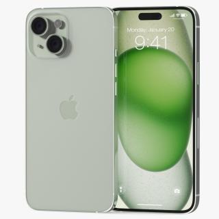 3D Apple IPhone 15 Plus Green