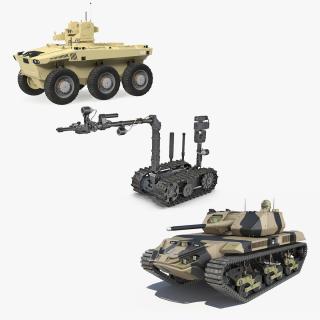 3D Military Robots Collection 2 model