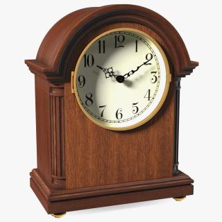 3D Barrister Style Mantel Clock model