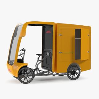 Electric Cargo Bike EAV DHL Rigged 3D model