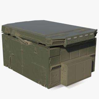 3D model Flap Lid B Missile Guidance Radar Folded