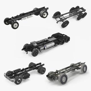 3D Truck Chassis Collection 2