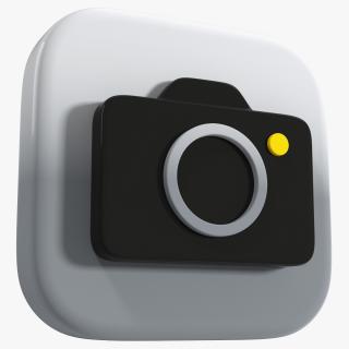 iPhone iOS Camera Icon 3D