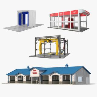 Car Wash Systems Collection 3 3D model