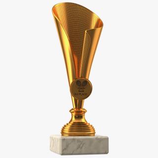 Sports Cup With Symbol Bronze 3D model