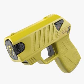 LASER Pulse Compact StunGun Yellow 3D model