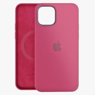 3D iPhone 12 Silicone Case with MagSafe Plum