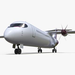 3D model Concept Modern Aircraft Turboprop 2