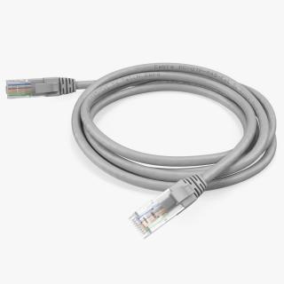 3D RJ45 Cable White